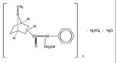 image of atropine sulfate chemical structure - chemical structure 2